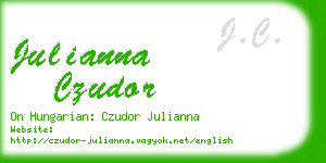 julianna czudor business card